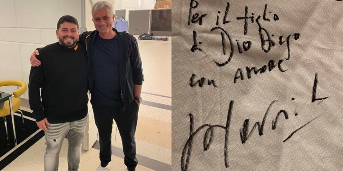 Maradona jr riceve la visita di Mourinho: "Tu amico vero di papà"