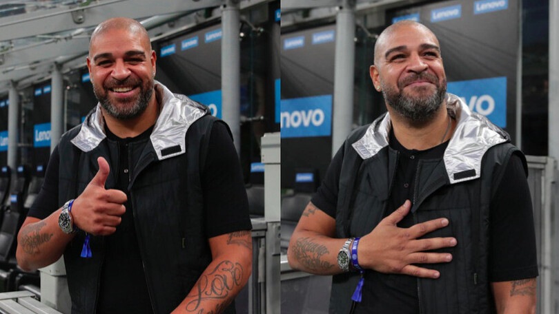 Inter-Milan, c'è Adriano: che sorrisi per il ritorno a San Siro