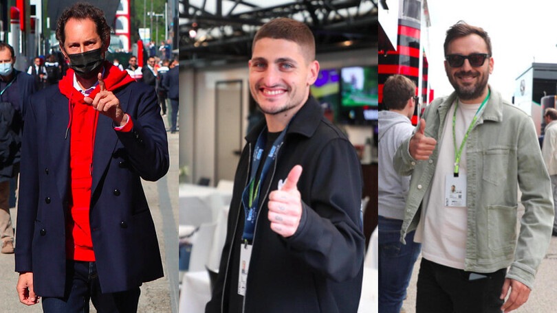 Formula 1, da Elkann a Verratti e Cremonini: quanti vip a Imola!