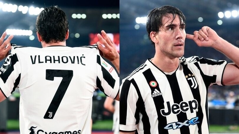 Juve-Inter, Vlahovic a segno: esultanza con messaggio ai tifosi