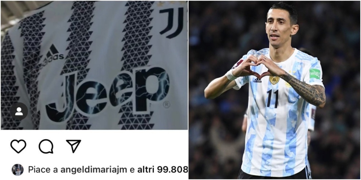 Juve, sorriso Di Maria: like alla nuova maglia sui social