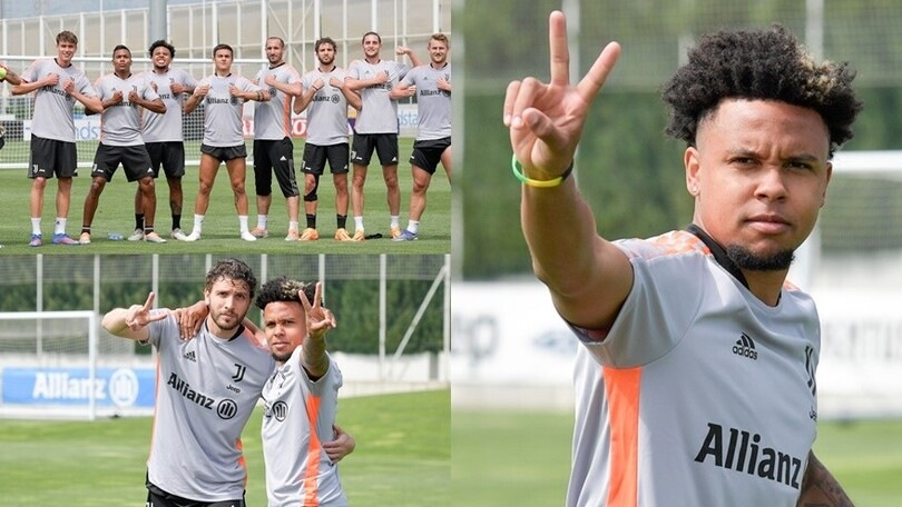 Juve, riecco McKennie. Esultanza per Chiellini FOTO