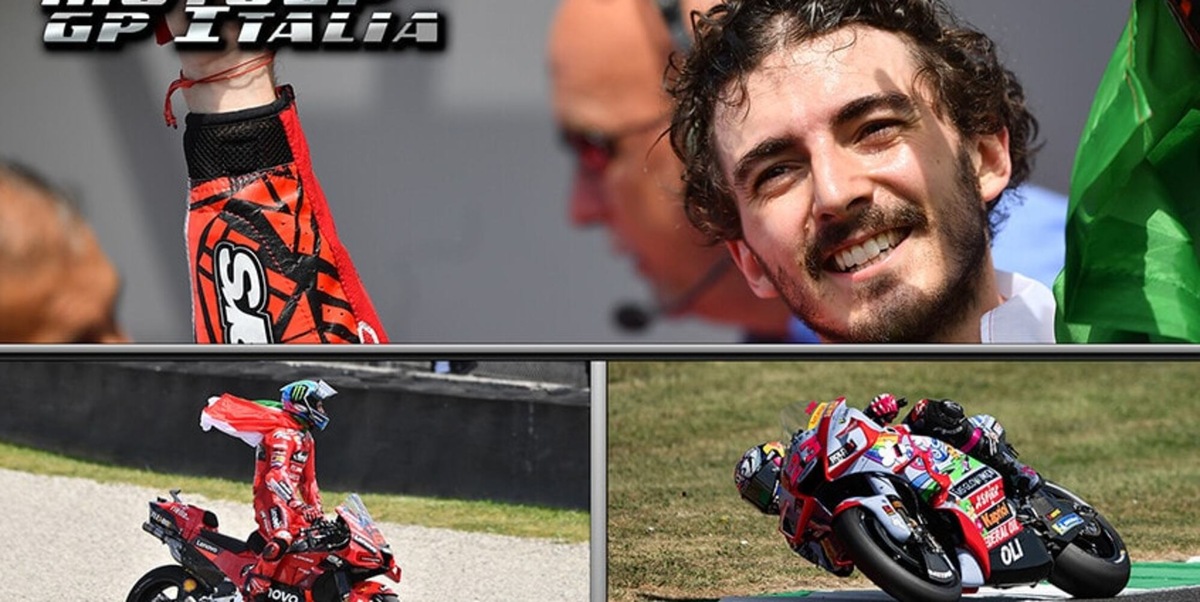 GP Italia: Ducati vince con Bagnaia, Bastianini sbaglia e cade