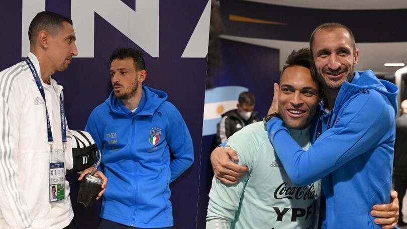 Pre Italia-Argentina: Di Maria con Florenzi, Chiellini "marca" Lautaro