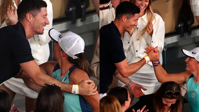 Roland Garros, è festa Polonia: Lewandowski celebra la Swiatek