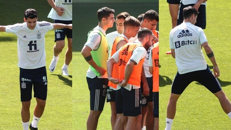 Morata aspetta la Juve e intanto lavora con la Spagna