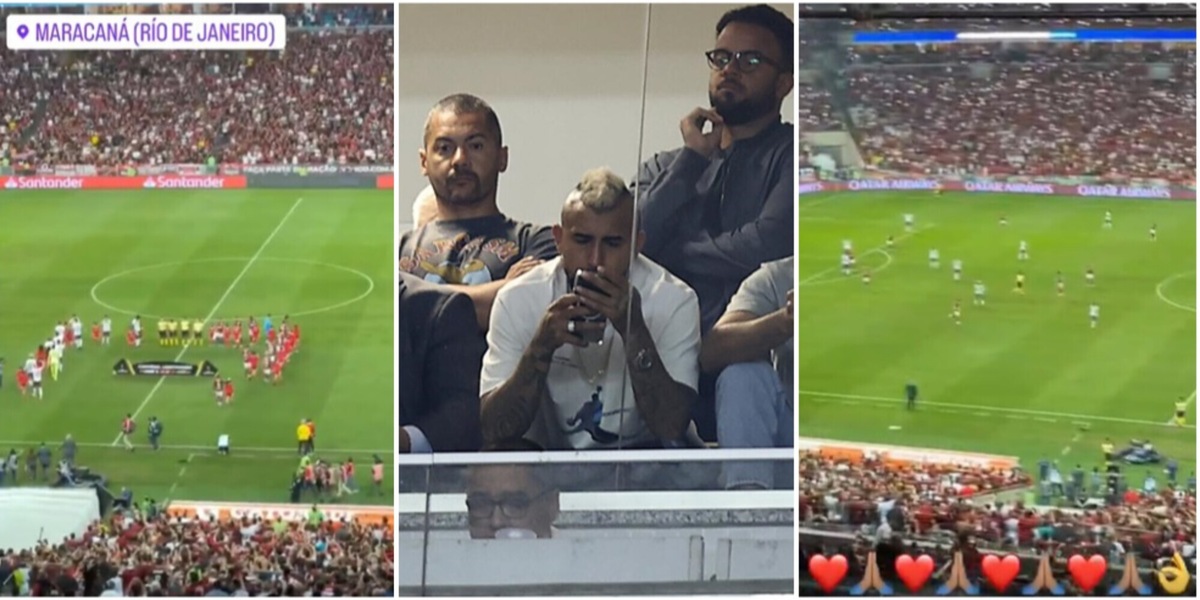Vidal 'assaggia' il Maracanà: che tifo per il Flamengo!