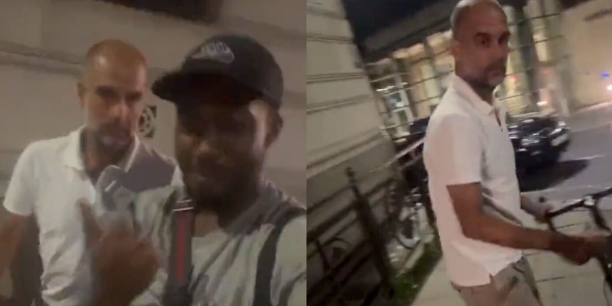 Guardiola e la "rapina" che si trasforma in una richiesta di un selfie