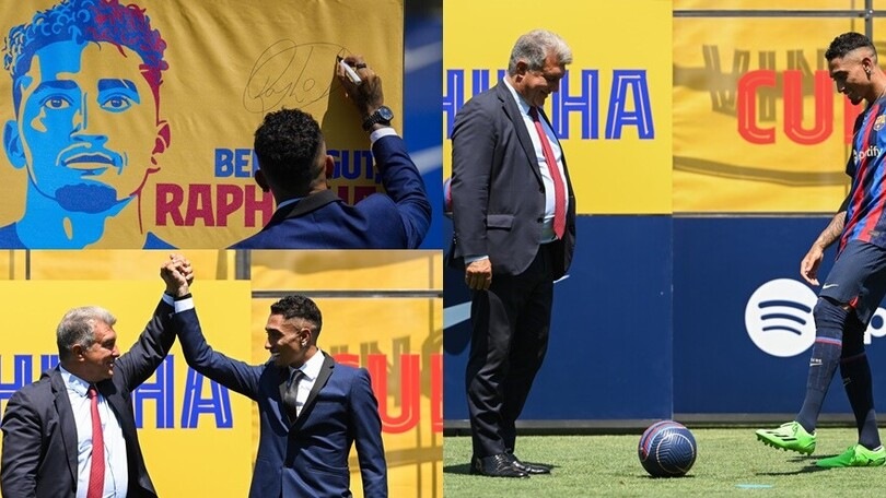 Il Barcellona presenta Raphinha: che scambi con Laporta