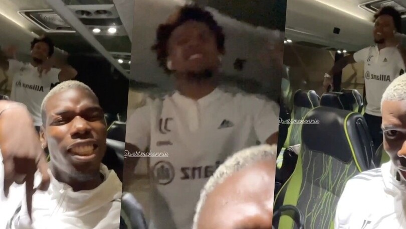 Pogba e McKennie, che show sul bus!