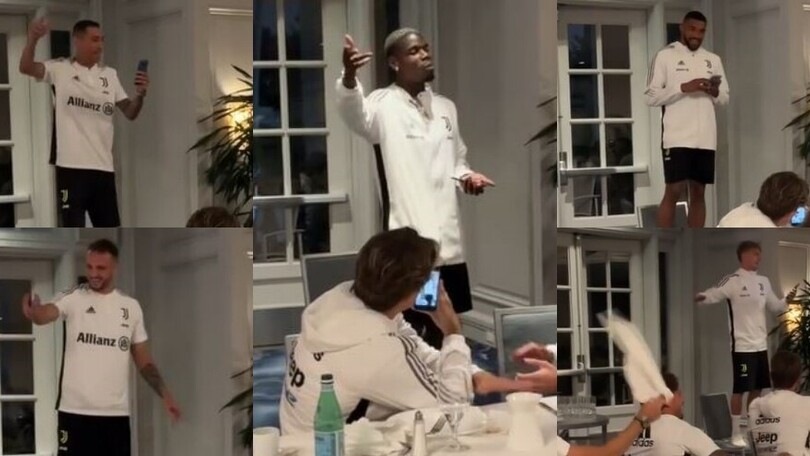 Canta Juve: rito di iniziazione per Pogba, Di Maria, Bremer, Gatti e Rovella!