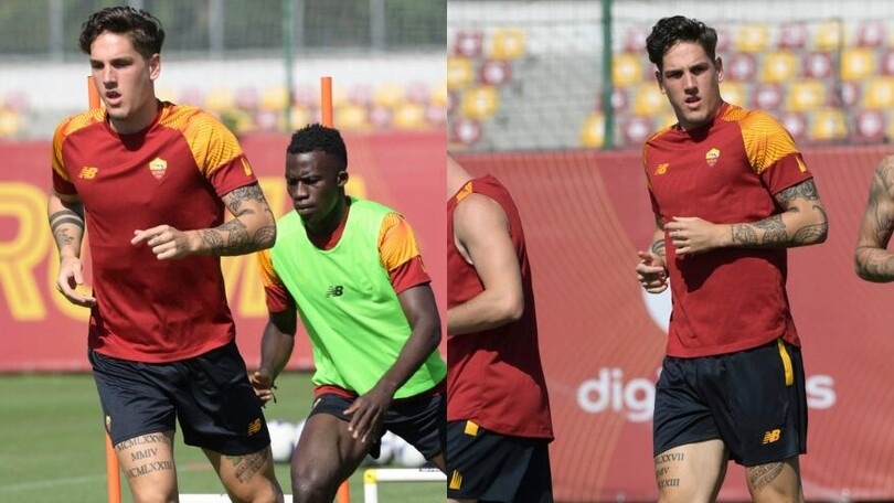 Roma, Zaniolo si allena aspettando il mercato