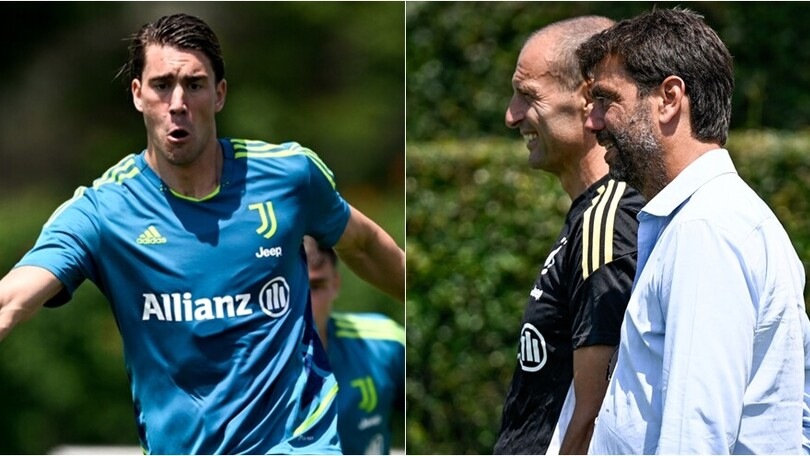 Juve al lavoro: Agnelli e Allegri osservano la squadra