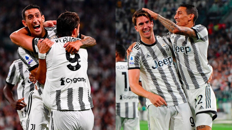 Juve, tris al Sassuolo: Di Maria e Vlahovic show, che feeling