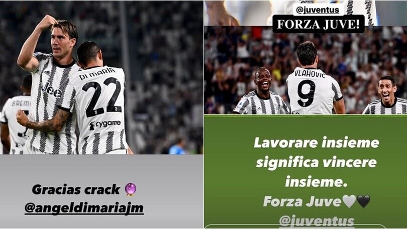 Juve, le reazioni dopo il Sassuolo: Vlahovic e Di Maria scatenati anche sui social