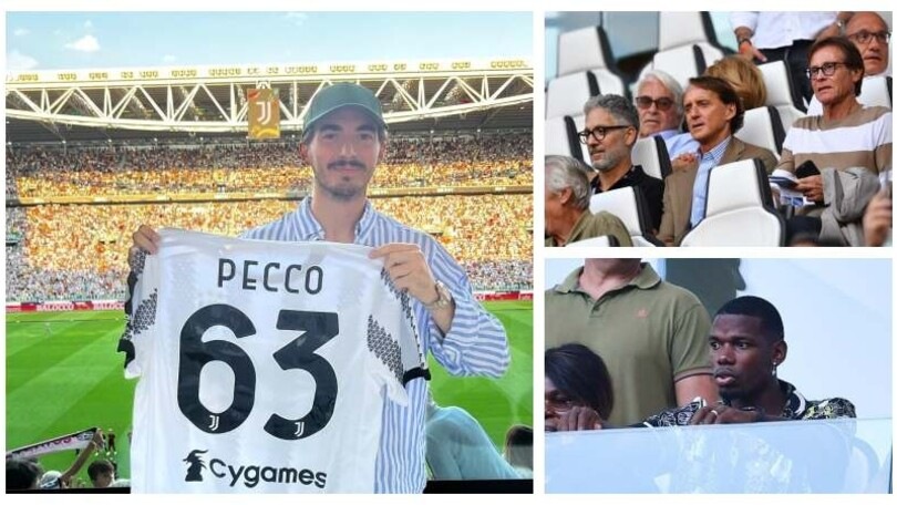 Juve-Roma: da Bagnaia a Mancini, parata di vip allo Stadium
