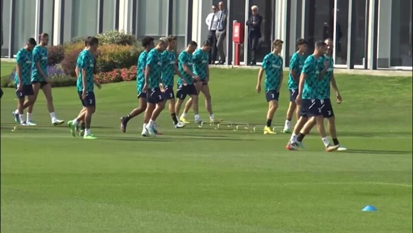 Psg-Juve: l'allenamento dei bianconeri