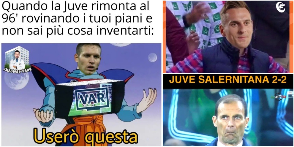 Juve-Salernitana, i tifosi non perdonano: le ironie e gli sfottò social