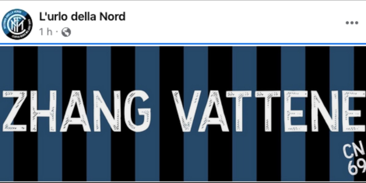 Inter, la Curva Nord contro Zhang: "Vattene!"