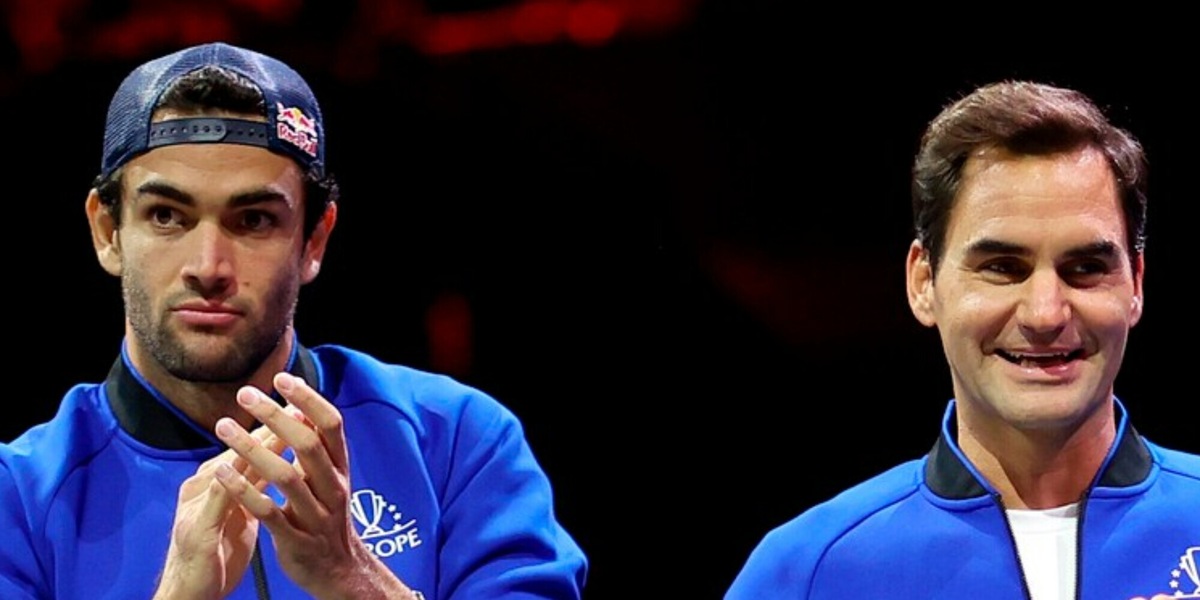 Federer, il siparietto con Berrettini: "Lo stallone salato italiano"