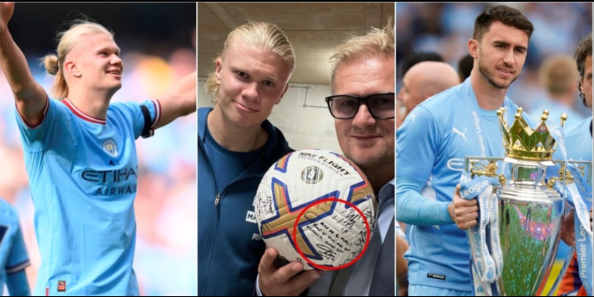 Haaland, la curiosa dedica di Laporte dopo il derby diventa virale