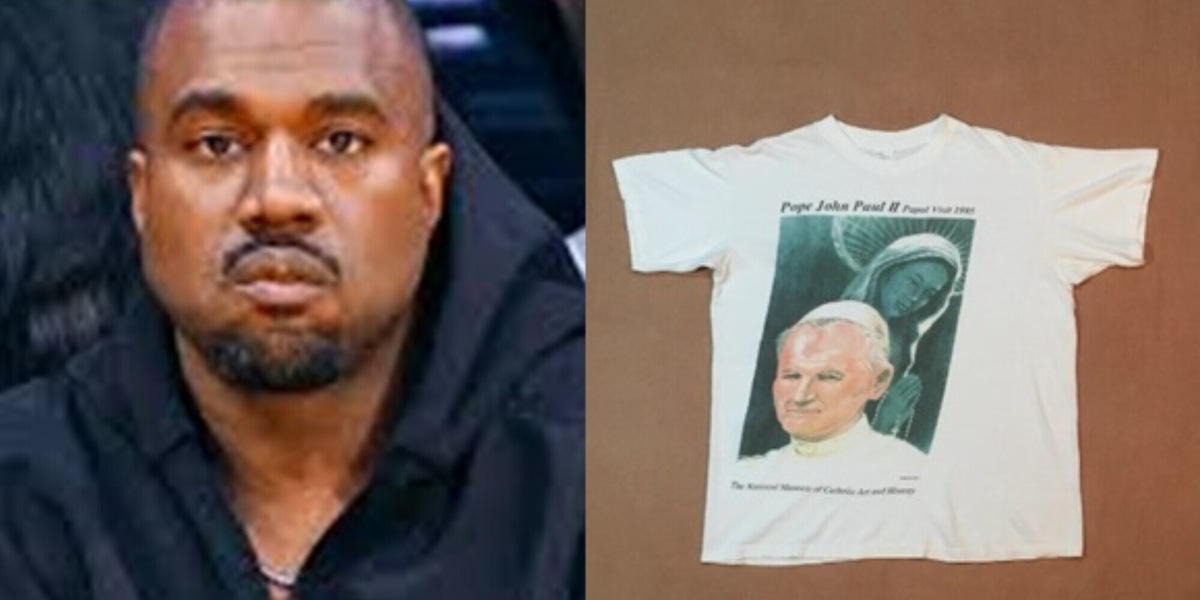 Kanye West nella bufera: alla sua sfilata magliette con la scritta 'White lives matter' e il volto di Papa Giovanni Paolo II