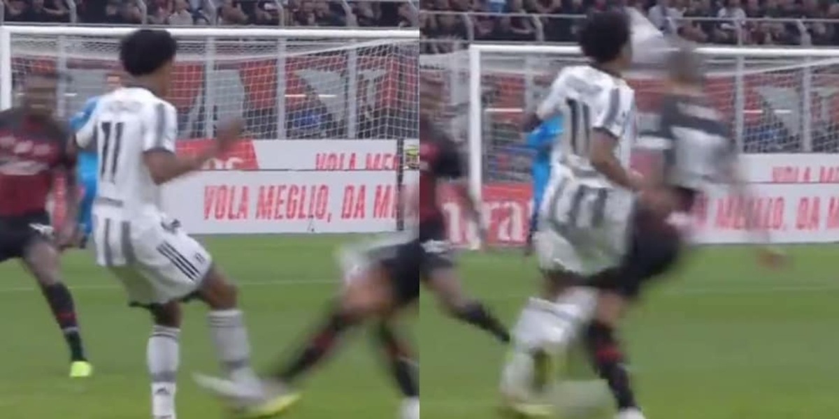 Milan-Juve: il gol di Tomori nasce da un fallo su Cuadrado FOTO