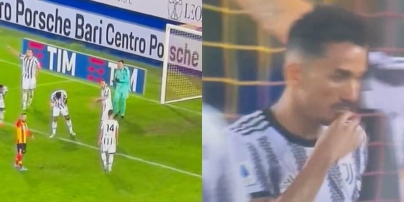 Danilo, il gesto dopo il palo del Lecce diventa virale