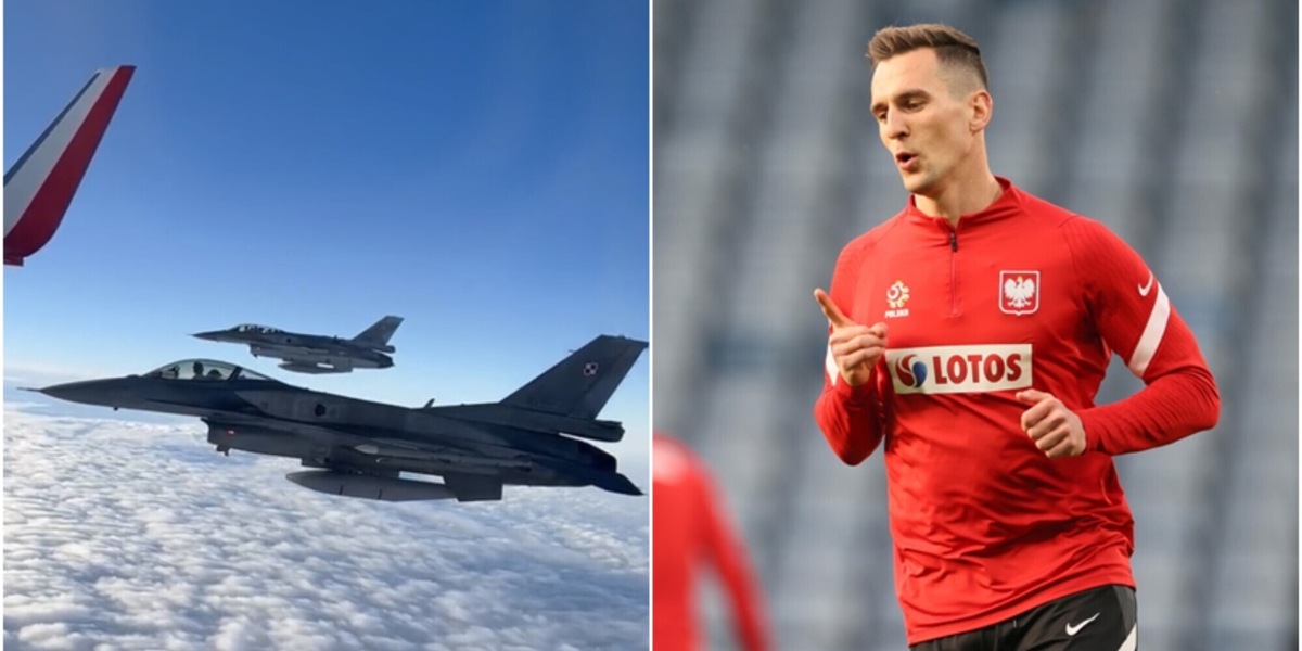 Mondiali 2022, la Polonia in volo scortata da caccia militari F16 VIDEO