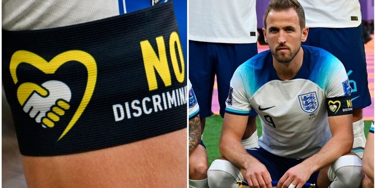 Inghilterra-Iran, Kane con la fascia da capitano imposta dalla Fifa