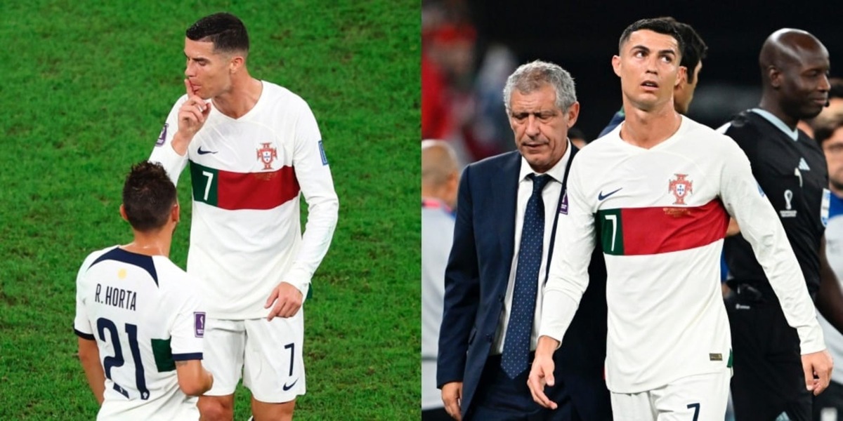 Ronaldo scontento per la sostituzione: il gesto che non è sfuggito