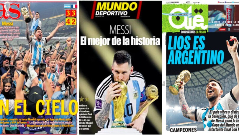 Argentina campione, Messi celebrato dalla stampa estera: "È il GOAT"