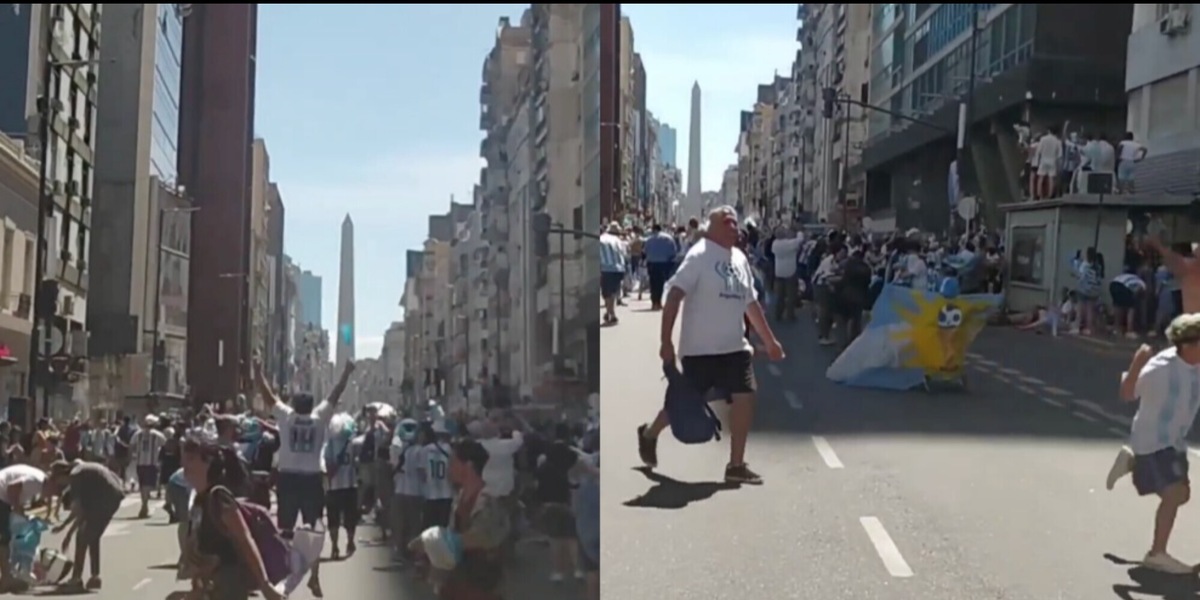 Argentina, il momento dell’ultimo rigore per le strade di Buenos Aires VIDEO
