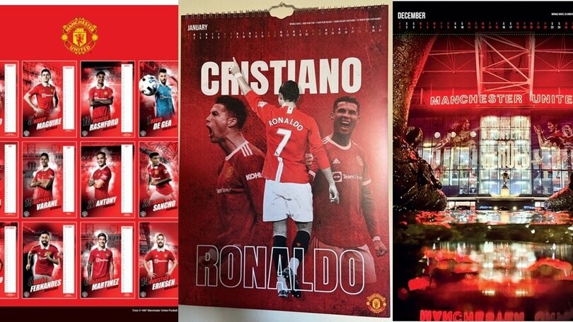 Ronaldo e il calendario 2023 United: che imbarazzo a Manchester FOTO