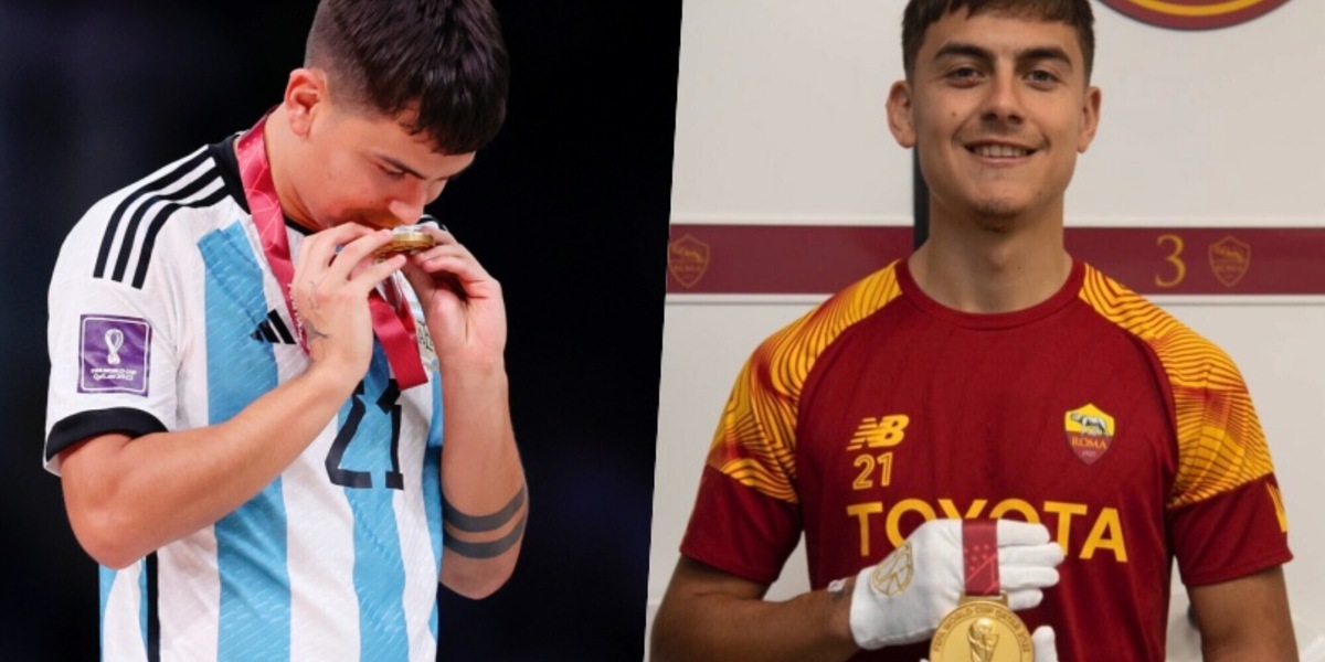 Dybala, all'archivio della Roma la sua medaglia d'oro Mondiale
