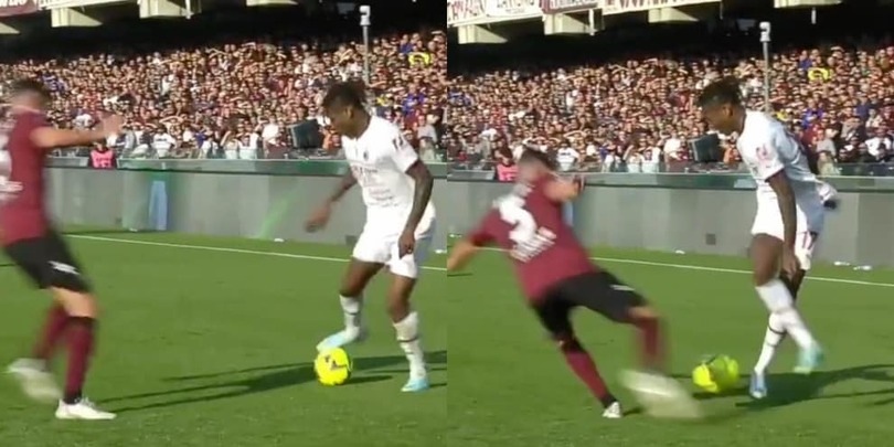Leao, che numero! La FOTOSEQUENZA del dribbling su Daniliuc