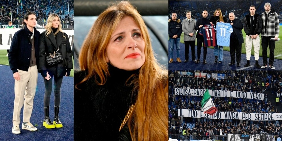 Mihajlovic, il ricordo in Lazio-Bologna e le lacrime della famiglia