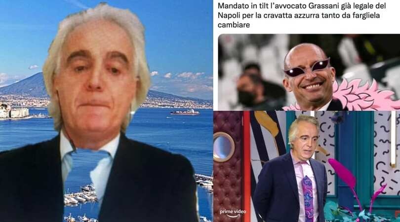La cravatta azzurra di Grassani e l’ironia di Allegri: social scatenati