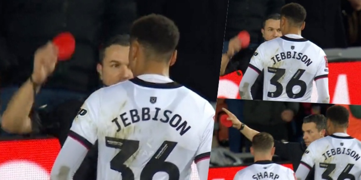 FA Cup, arbitro estrae il cartellino rosso ma è tondo: ha un duplice significato