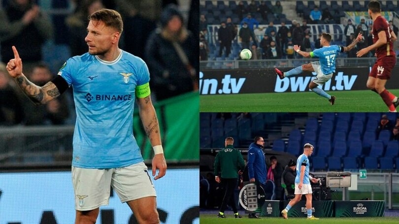 Lazio in dieci, ci pensa Immobile: Cluj battuto, espulso Patric