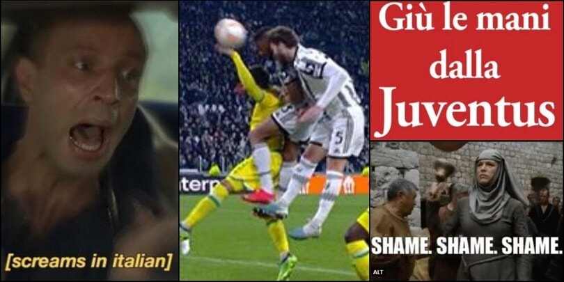 Juventus-Nantes sui social: ironie, rabbia e orgoglio