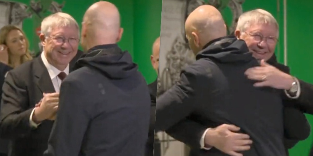 Ten Hag trionfa con il Manchester United: che abbraccio con Ferguson!