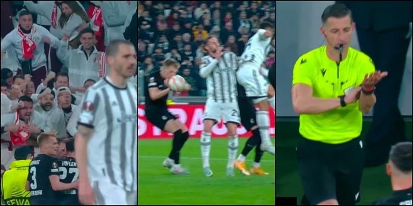 Juve-Friburgo, il gol annullato a Holer per mani di Ginter: la sequenza