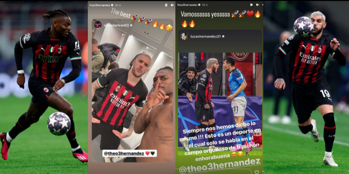 Milan, Theo e Leao sui social non si tengono: che botte al Napoli