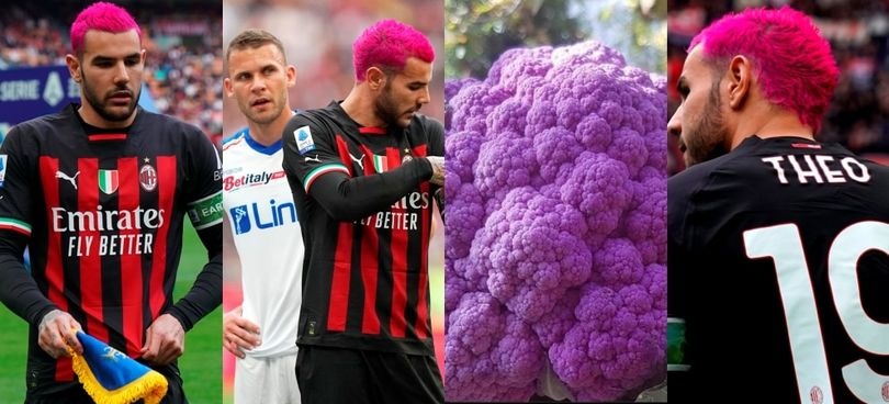 Theo Hernandez, ironia social sul nuovo colore di capelli per Milan-Lecce
