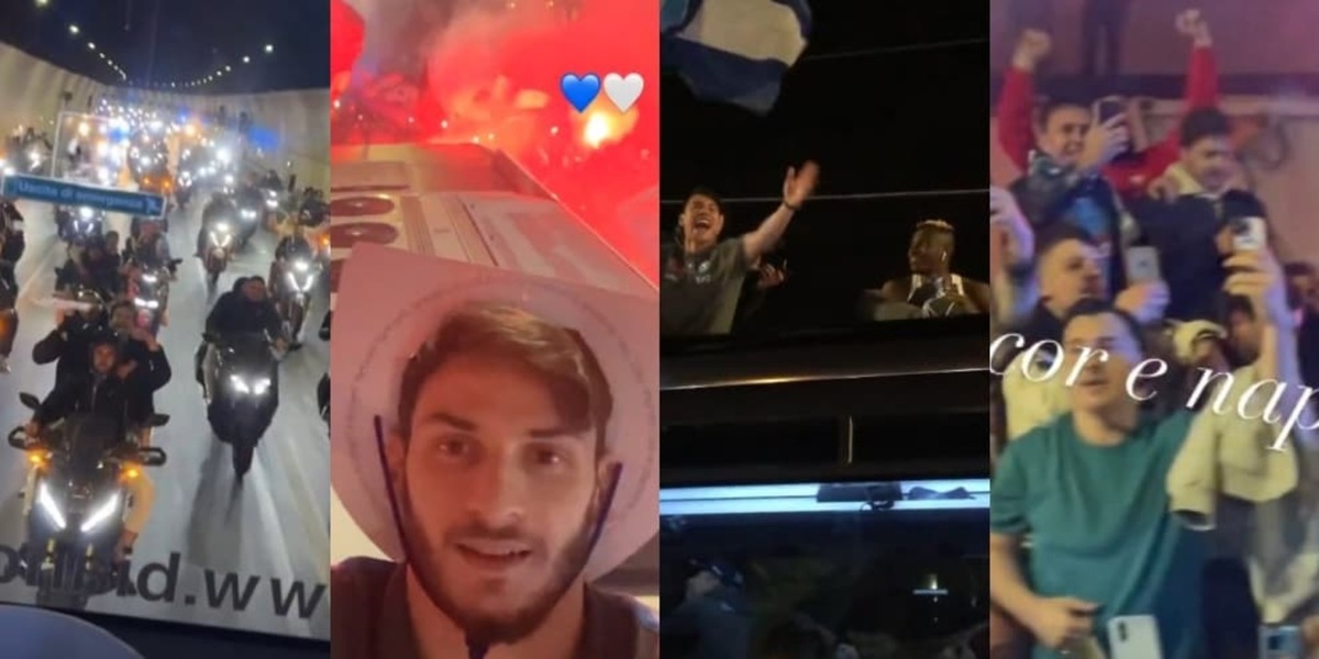 Napoli, è già festa scudetto dopo la Juve: show di calciatori e tifosi