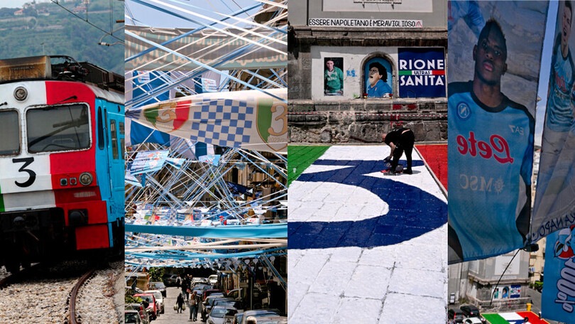Napoli si prepara allo Scudetto: la città esplode di azzurro, tutte le foto