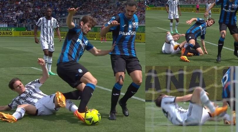De Roon su Fagioli in area Atalanta: la sequenza dell'intervento
