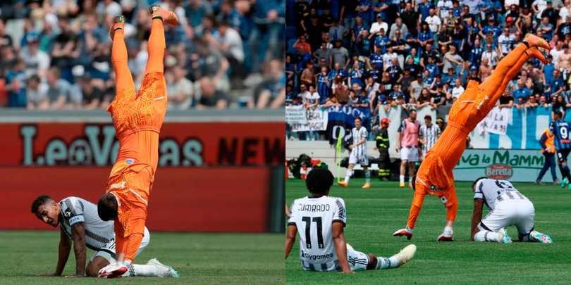 Szczesny come non lo avete mai visto: l'acrobazia per festeggiare la vittoria della Juve