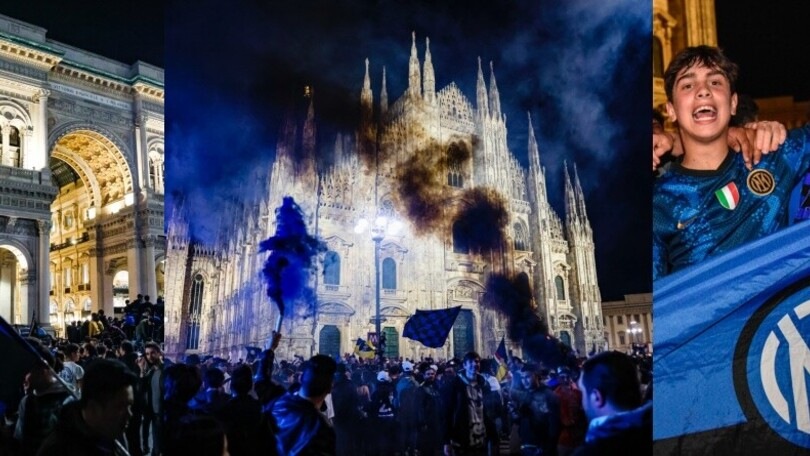 Milano si colora di nerazzurro: festa Inter per tutta la notte